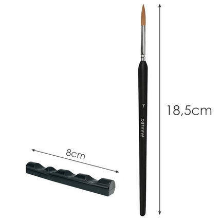 Malerpenselsæt med 11 pensler og stativ