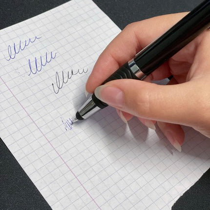 Sæt med 6 Penne og Noteark – 3 Blå + 3 Sorte