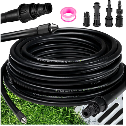 15m fleksibel renseslange med adaptere til nem rengøring