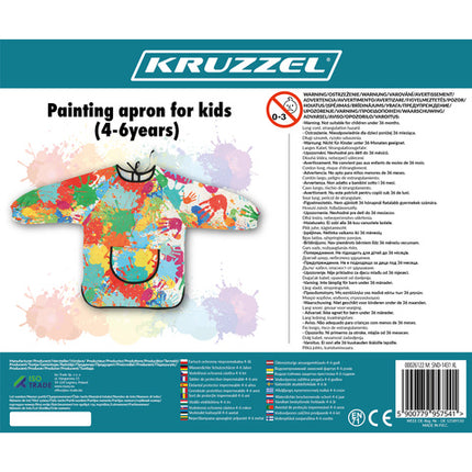 Vandafvisende malerforklæde til børn 4-6 år