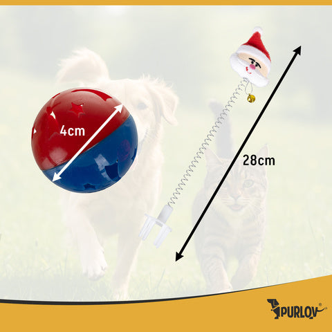 Purlov kattelegetøj sæt med 6 sjove og sikre legetøj