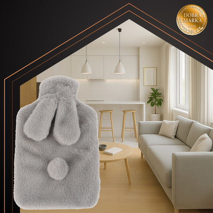 Ruhhy 1.8L varmepude med blødt betræk til afslapning