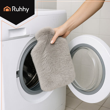 Ruhhy 3,5L varmepude med blødt betræk til afslapning