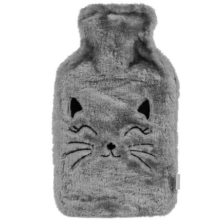 Varmepude med Plys Cover "Kat" 1.8L – Komfort og Sjov til Kolde Dage