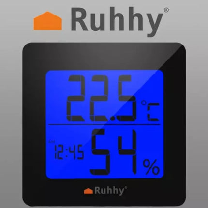 Vejrstation med Termometer, Hygrometer, Ur, Alarm og Kalender – Praktisk og Multifunktionel