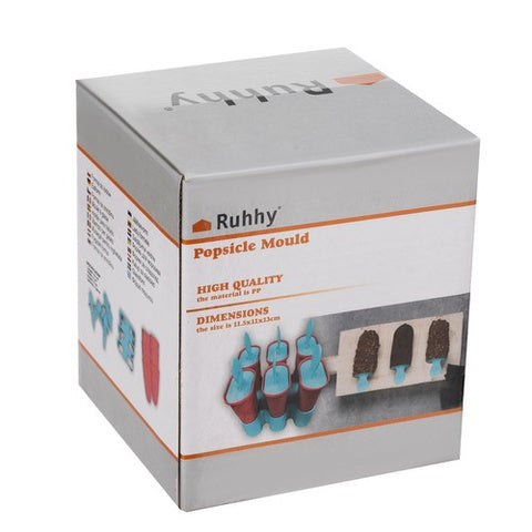 Isforme til hjemmelavet is - 6 stk. i farver