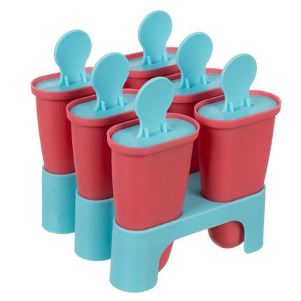 Isforme til hjemmelavet is - 6 stk. i farver