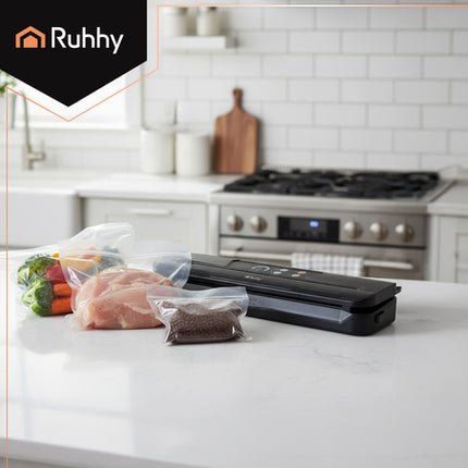 Ruhhy vakuumforsegler med 80 kPa sugekraft og skæreværktøj