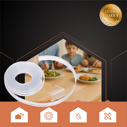 Møbelbeskyttelsestape til skarpe kanter - 2cm x 300cm