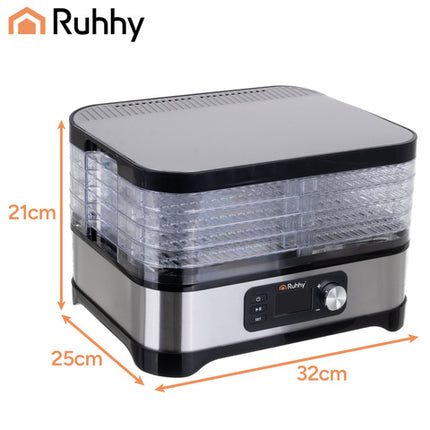 Mushroom Dehydrator med 5 skuffer og LCD-display