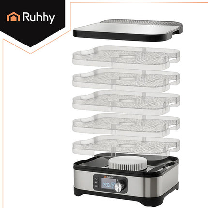 Mushroom Dehydrator med 5 skuffer og LCD-display