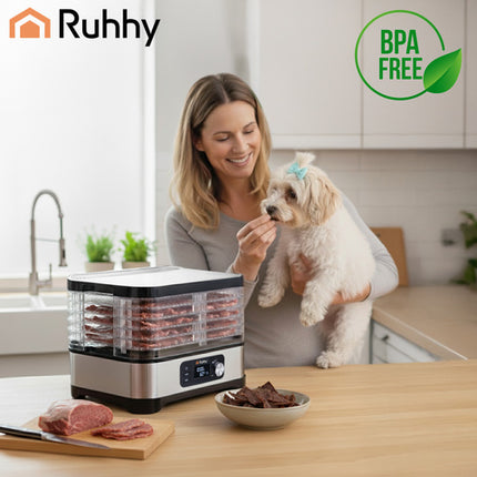 Mushroom Dehydrator med 5 skuffer og LCD-display