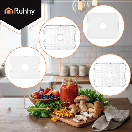 Ruhhy svampe- og frugt dehydrator med 5 bakker og LCD-display