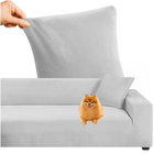 Elegant sofaovertræk i lys grå til hjørnesofaer 145-185 cm