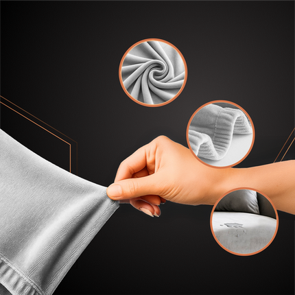 Elegant sofaovertræk i lys grå til hjørnesofaer 145-185 cm