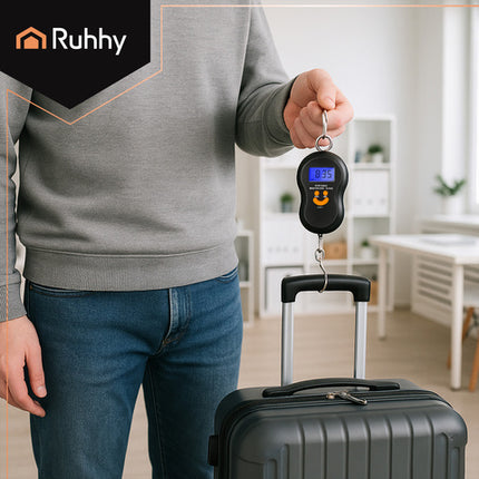 Praktisk hook scale til vejning op til 50 kg med LCD-display