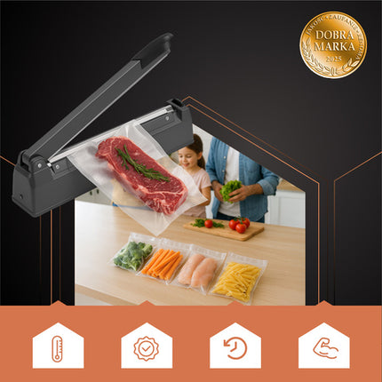 Foil sealer til effektiv indpakning med justerbar svejsetid