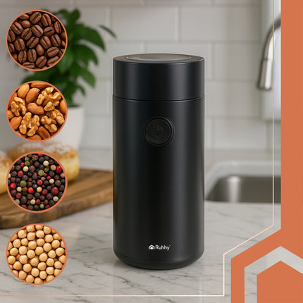 Elektrisk kaffekværn med præcisionskontrol og kompakt design