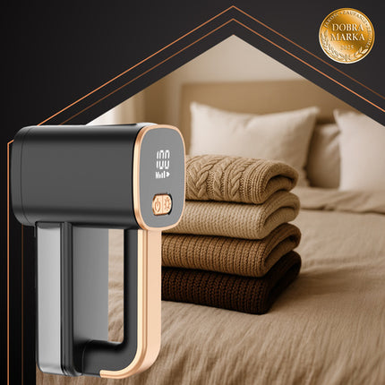 Trådløs stofshaver med LCD-display og LED-lys