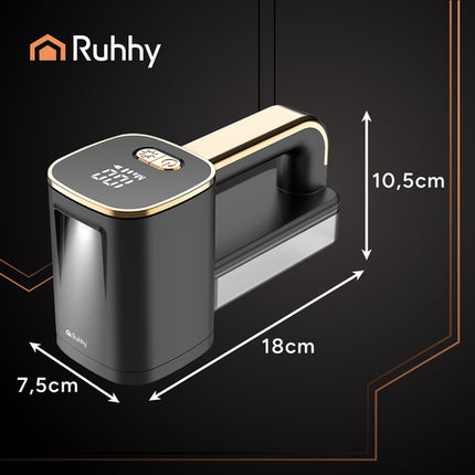 Trådløs stofshaver med LCD-display og LED-lys