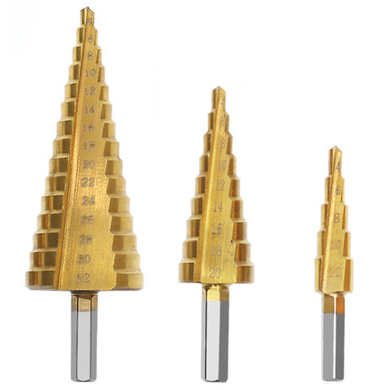 Tapered Drill Set - 3 Stykker til Effektiv Borning