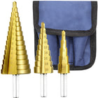 Tapered Drill Set - 3 Stykker til Effektiv Borning