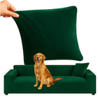 Elegant sofa cover i fløjl til hjørnesofa 190-230 cm