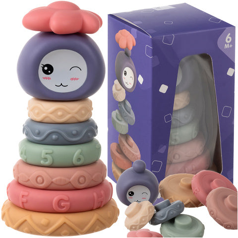 Bløde sanseklodser til børn - 8 stk. i farverigt design