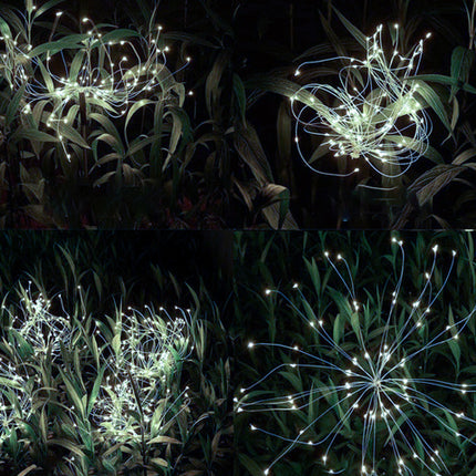 Solcellehavelampe med dandelion design og automatisk sensor