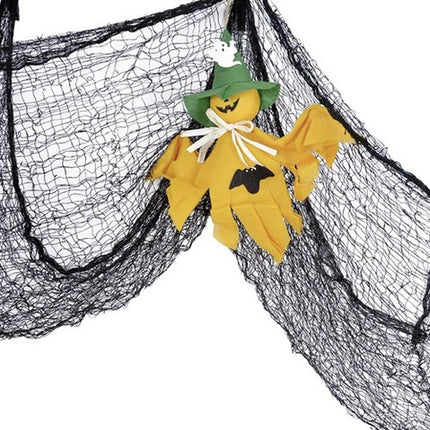 Stor Kunstig Spindelvæv til Halloween – Skab den Perfekte Uhyggelige Stemning