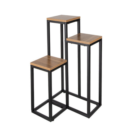 Stående blomsterstand 67 cm med 3 niveauer i metal