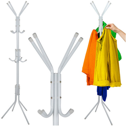 Stående tøjstativ 170 cm - hvid med stabil konstruktion