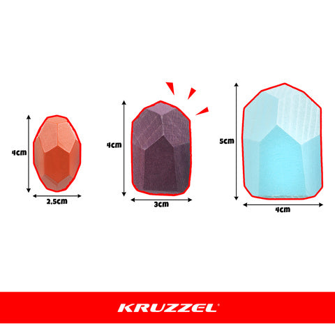 Farverige træklodser til børn - 16 stk. i sæt