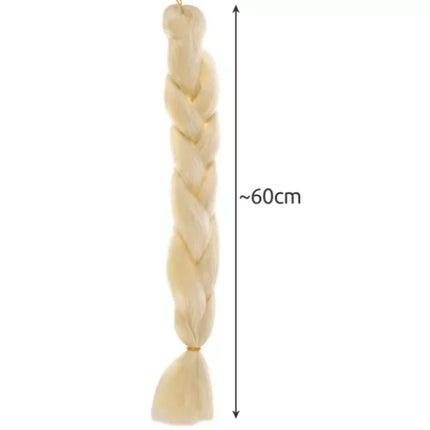 Syntetisk Hårfletning - Lys Blond 60 cm – Let og Komfortabel