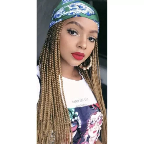 Ombre Blonde Syntetisk Hårfletning – Let og Stilfuld Frisørtilbehør