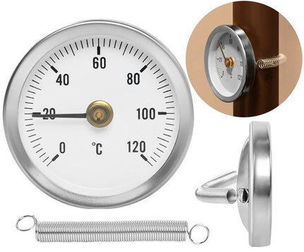 Bimetallisk Termometer til Rør – Præcis Temperaturmåling i Stål