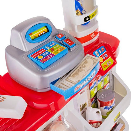 Stort Legetøjs Supermarked med Barnevogn og Tilbehør – Sjov for Børn