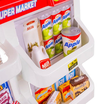 Stort Legetøjs Supermarked med Barnevogn og Tilbehør – Sjov for Børn