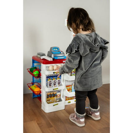 Stort Legetøjs Supermarked med Barnevogn og Tilbehør – Sjov for Børn