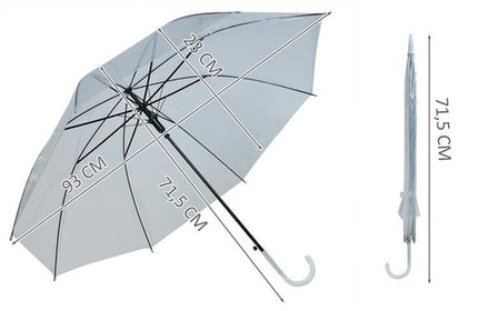 Transparent Automatisk Paraply – Let at Bruge og Elegant Design