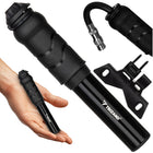 Håndpumpe til cykler med universel ventil og rammeholder