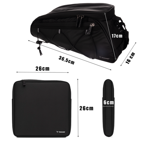 Trizand cykeltaske sæt - vandtæt og termisk funktion