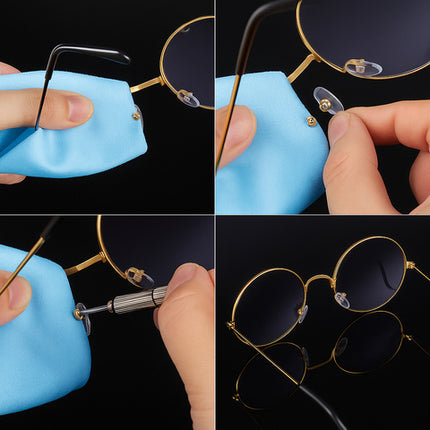 Brille reparationssæt med 126 dele til nem reparation