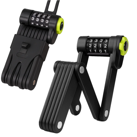 Folding Bike Lock med 4-cifret kode og stærk beskyttelse
