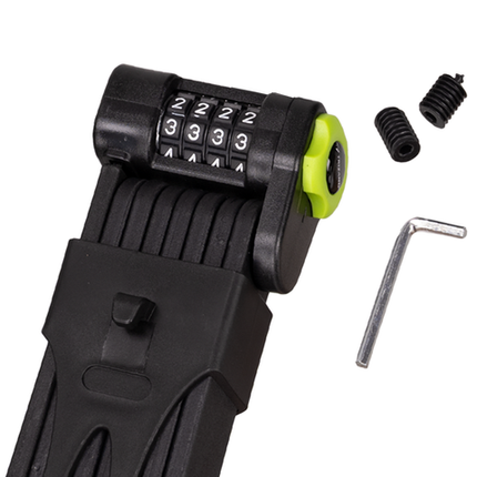 Folding Bike Lock med 4-cifret kode og stærk beskyttelse