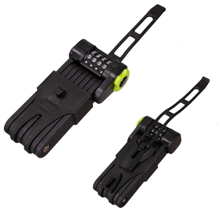 Folding Bike Lock med 4-cifret kode og stærk beskyttelse