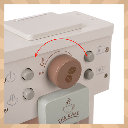 Trækaffemaskine til børn med tilbehør - Kreativ leg