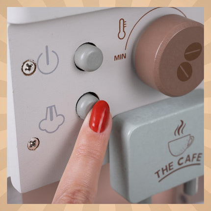 Trækaffemaskine til børn med tilbehør - Kreativ leg