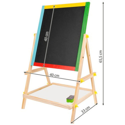 Dobbelt-Sidet Magnetisk Tavle til Børn – Kreativ Leg og Læring