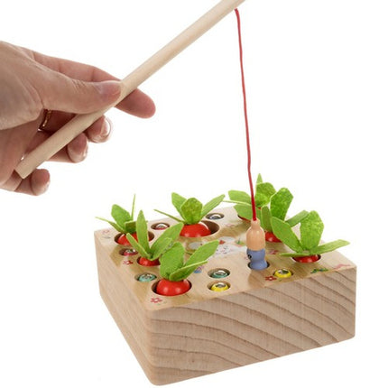 Montessori 2-i-1 Læreleg Carrot Garden til Småbørn – Sjov og Uddannelse